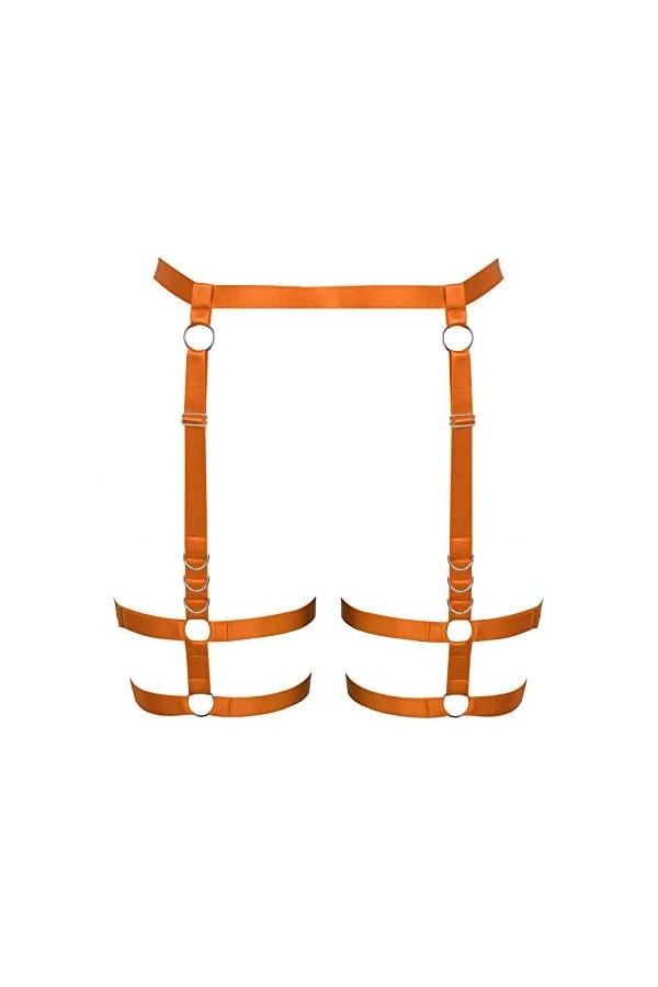 JMMHSS Ceinture de jambe garter leg rave thigh garter ceintures de sécurité ceinture de sécurité garter pour femme Blanc 