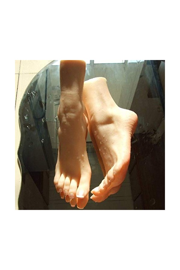 Pied de Mannequin en Silicone, 1 Paire de Pieds de Mannequin en Silicone, matériau TPE, utilisé pour Les Chaussures et Les Ch