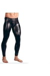 VOIV Hommes Latex Faux Cuir PVC Sexy Club Dance Wear Hommes Leggings Pantalon Performance sur scène