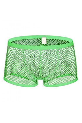 MENGQING Lingerie sexy pour homme, culotte fine, string en dentelle, sac damélioration de bikini découpé, culotte string-B3,