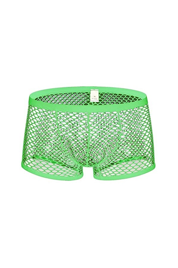 MENGQING Lingerie sexy pour homme, culotte fine, string en dentelle, sac damélioration de bikini découpé, culotte string-B3,