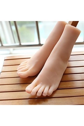 Pied de Mannequin en Silicone, 1 Paire de Pieds féminins en Silicone Grandeur Nature, modèle de Pied réaliste en Silicone Liq
