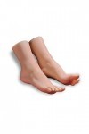 Pied De Mannequin en Silicone, Pied De Mannequin Femme TPE Faux Pied en Silicone Souple, Utilisé pour Afficher des Bas Et des