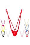 Mankini pour homme sexy et drôle - String Mankini fin en V - Bretelles extensibles - Pour costume de fête danniversaire, de 