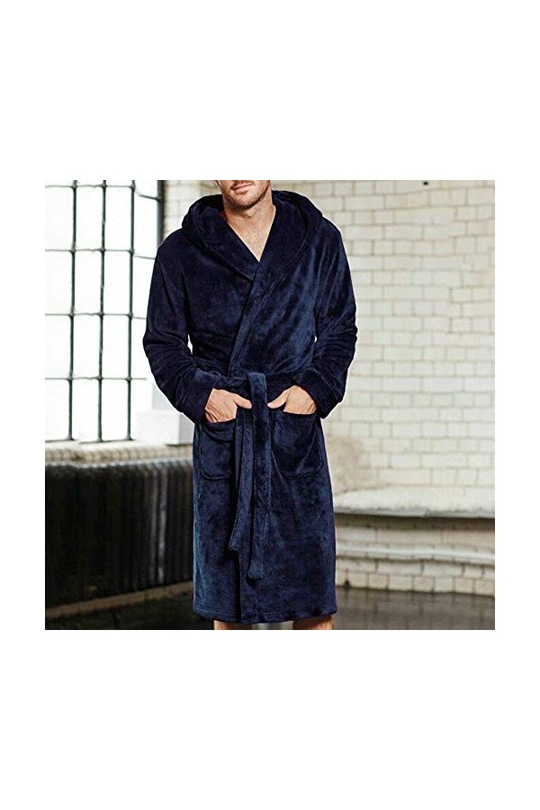 TDEOK Corset pour femme - Manteau Shawl - Robe dhiver douillette - Corail - Sexy et sexy, bleu, M