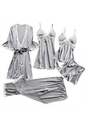 Lingerie Femme Sexy Ensemble Homme Sexy Hot y20k Sleepwear 5PC Lingerie Robe Costume Femmes Sexy Dentelle Nuit vêtements sous