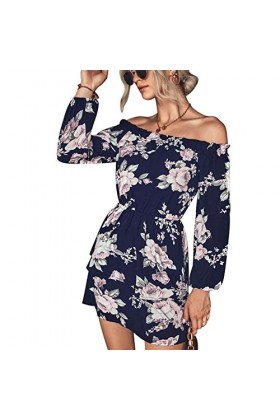 Robe à Manches Bouffantes, Robe pour Femme à la Mode avec Une Charmante Taille Haute, Pratique pour Un Anniversaire de pour D