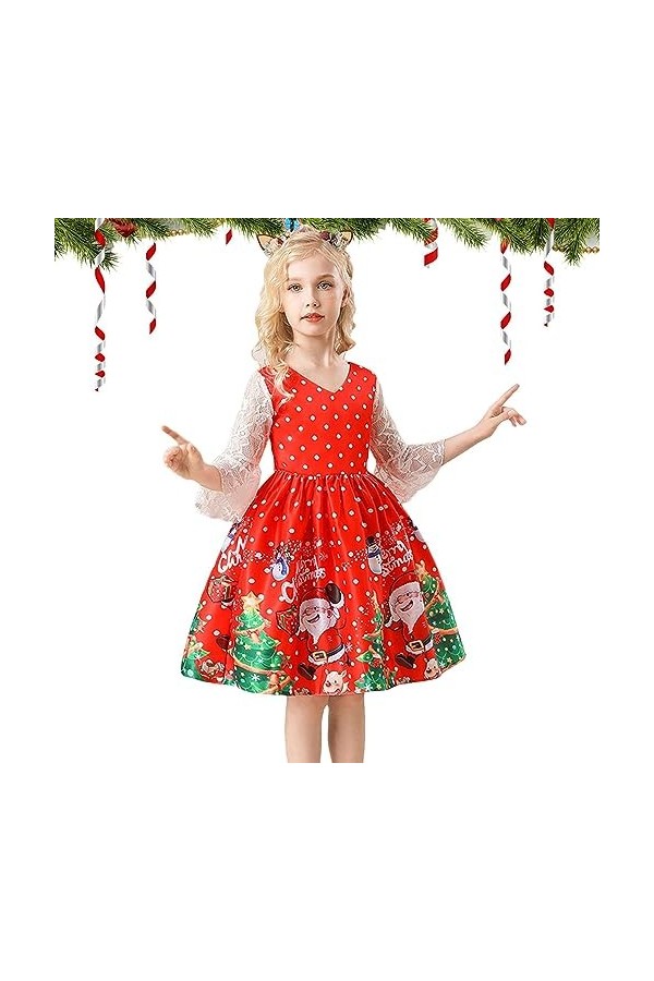 Cipliko Noël pour enfant | Noël à manches courtes | Noël décontractée avec bonhommes neige, cloches, Père Noël, mariage, peti