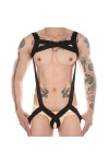 CABULE Hommes Évider Harnais Ceinture Extensible Corps Épaule Poitrine Bretelles Body Bodybuilding Discothèque Scène Performa