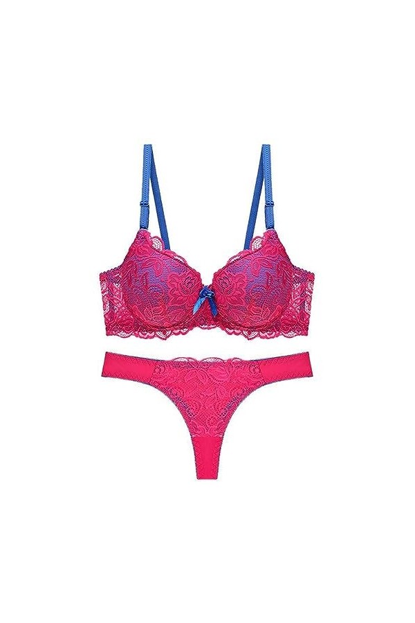 Lingerie Sexy for Femmes, Ensembles De Soutien-Gorge Et De Culottes, sous-vêtements À Armatures Deux Pièces for Femmes String