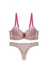 Lingerie Sexy for Femmes, Ensembles De Soutien-Gorge Et De Culottes, sous-vêtements À Armatures Deux Pièces for Femmes String
