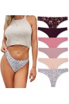 FINETOO&nbsp;String&nbsp;Tanga&nbsp;en&nbsp;Femme&nbsp;sans&nbsp;Couture&nbsp;sous-Vêtements&nbsp;Invisible&nbsp;Lingerie&nbsp;Sexy&nbsp;Ensemble&nbsp;élastique&nbsp;Confortable&nbsp;Thong&nbsp;Lot&nbsp;de