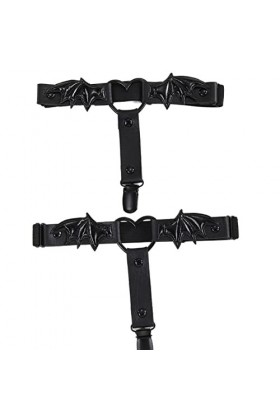 Punk PU cuir cuisse Clips jambe corps Clips harnais gothique jambe jarretière plage Club Rave fête corps fournitures