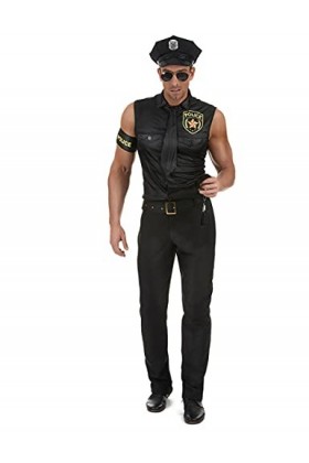 DEGUISE TOI - Déguisement policier sexy homme - XL