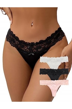 Culotte Femme String Femme Sexy Chic String Femme Grande Taille Culotte Dentelle Tanga Slips Femme Tanga Dentelle Stretch Sli