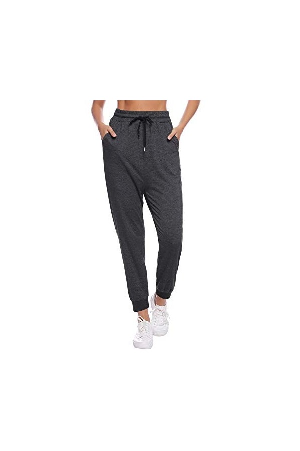 Sykooria Pantalon de Sport Femme en Coton Stripe Pantalon Décontracté Pantalon de Jogging Pantalon dentraînement Pilate Hipp