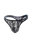 Mankini pour Homme - String en Dentelle Sexy pour Homme - Maillot de Bain Mankini - sous-vêtements Extensibles - Style Amusan
