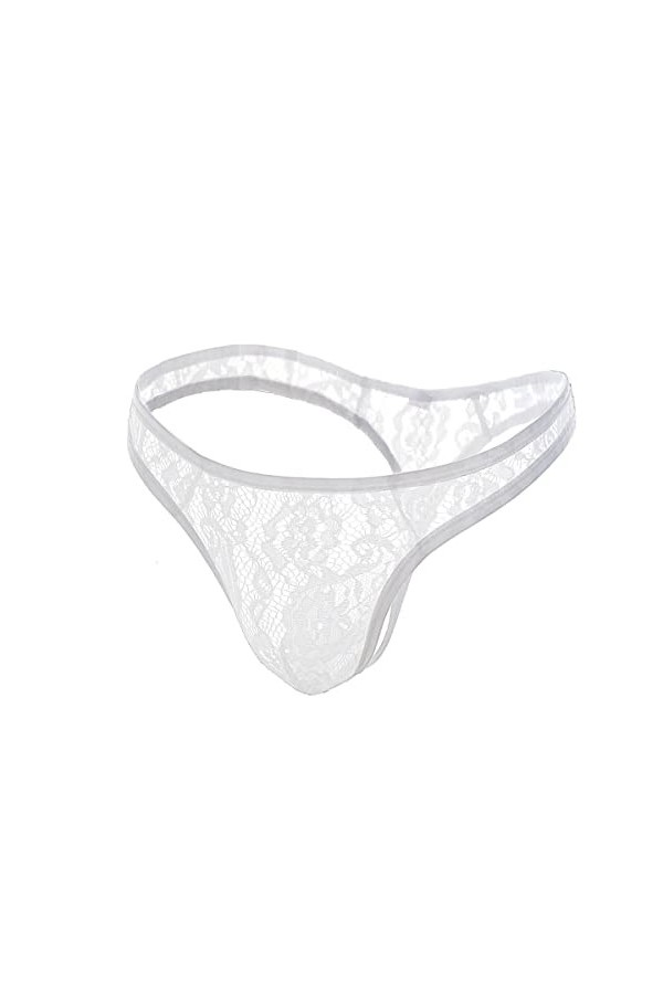 Mankini pour Homme - String en Dentelle Sexy pour Homme - Maillot de Bain Mankini - sous-vêtements Extensibles - Style Amusan