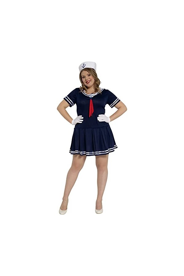 Guirca- Déguisement Marin Adulte, Femmes, 88146.0, Multicolore, 44-46