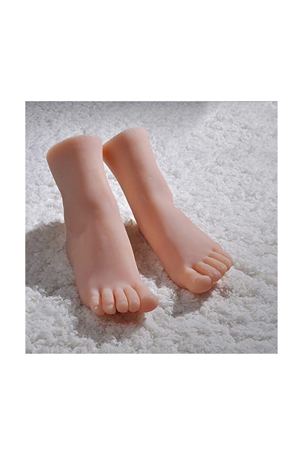 Pied de Mannequin en Silicone, 1 Paire de modèles daffichage de Pied 36A avec Texture Claire et Vision réaliste, utilisé pou