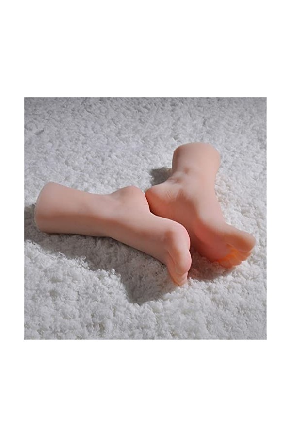 Pied de Mannequin en Silicone, 1 Paire de modèles daffichage de Pied 36A avec Texture Claire et Vision réaliste, utilisé pou