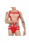 SKFLABOOF Transparent Boxer Homme Adulte Jockstrap Sexy Hot Costume Noel Moulant Bite Body Coquin Deguisement Strip-Tease Sli