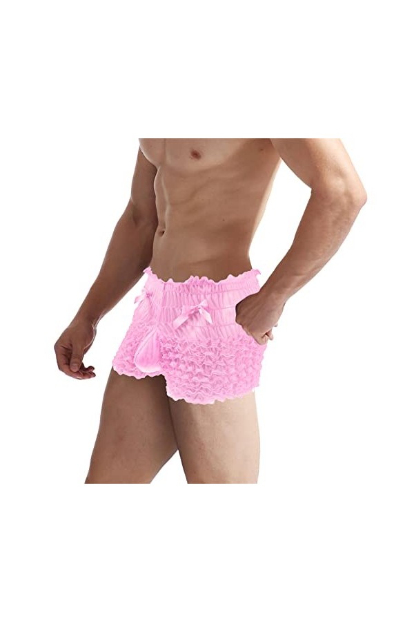 SKFLABOOF Sexy Hot Jockstrap Homme Erotique Corset Tenue Crossdresser Travesti Cosplay Lingerie Transparent Bondage Mini sous