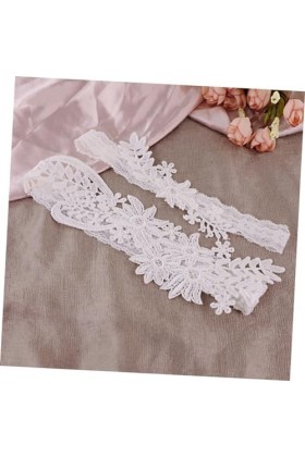 Abaodam 1 Paire Porte-Jarretelles De Mariée Ensembles De Jarretière De Mariée Jarretière en Dentelle Fleur Jarretière en Dent