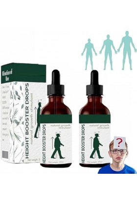 Medicare Height Booster Drops, huile de croissance de hauteur 2023 pour la croissance osseuse des adolescents, atteignez votr
