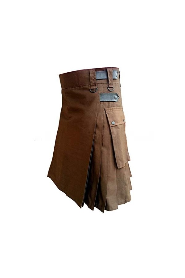 KJDWJKJRF Kilt écossais - Jupe plissée pour homme - Style gothique punk - Coupe classique - Style médiéval - Écosse - Moderne