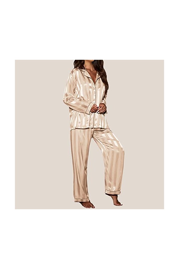 Lingerie Soutien-Gorge Et Culotte Ensemble Ensemble Homewear Femme Pyjama Cardigan Manches Longues Soutien-Gorge en Latex Rou