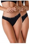 LOVABLE Period Panties sous-vtement, Noir, XL Lot de 2 Femme