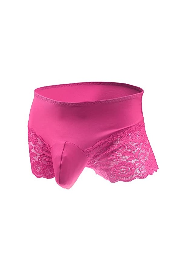 Bommi Fairy Culotte en dentelle pour hommes Sissy Pouch Sous-vêtements Crossdress Respirant Stretch Coton Dentelle Culotte Gr