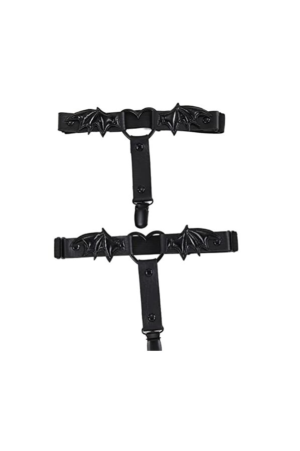 TRENIS Punk PU cuir cuisse Clips jambe corps Clips harnais gothique jambe jarretière plage Club Rave fête corps fournitures