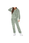 Combinaison dhiver douillette pour femme - Pyjama douillet - Combinaison dhiver chaude - Une pièce - Pyjama douillet - Coul