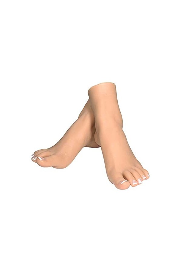 Pied de Mannequin en Silicone, Feet Model Female 1: 1 Production de la même échelle Fake Foot, avec des Textures réalistes et