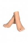 Pied de Mannequin en Silicone, Feet Model Female 1: 1 Production de la même échelle Fake Foot, avec des Textures réalistes et