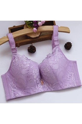 Femmes Plus Taille Dentelle Sexy Bra Lingerie No Trace Bra Tops Push Up Grands Soutiens-Gorge