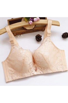 Femmes Plus Taille Dentelle Sexy Bra Lingerie No Trace Bra Tops Push Up Grands Soutiens-Gorge