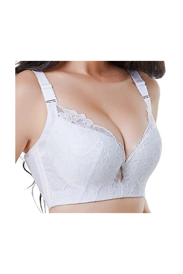 Femmes Plus Taille Dentelle Sexy Bra Lingerie No Trace Bra Tops Push Up Grands Soutiens-Gorge