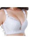 Femmes Plus Taille Dentelle Sexy Bra Lingerie No Trace Bra Tops Push Up Grands Soutiens-Gorge