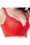 Femmes Plus Taille Dentelle Sexy Bra Lingerie No Trace Bra Tops Push Up Grands Soutiens-Gorge