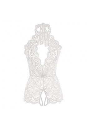 NoëlSexy ouvreur Pyjama de Lingerie érotique Une pièce, Noir, L