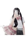 NOUVEAU School Girl Japonais Mignon Cos Costume Femmes Sexy Cosplay Lingerie Étudiant Uniforme Pom-Pom Girl Outfit sur Le Lit