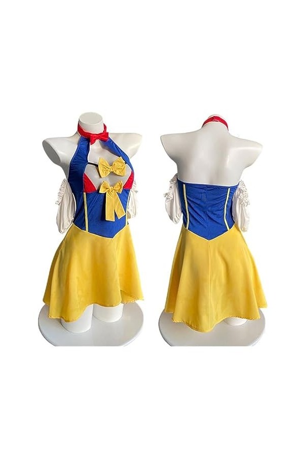 SHANHE Lolita Sexy Cosplay Princesse Robe Kawaii Femme Lingerie Ensemble Mignon Arc Évider Costume Étudiant Roleplay Adulte J