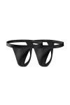 sesto senso Homme String Sexy Thong Coton Lot de 1-4 Pack Tanga Slips L 2 Pack - Noir