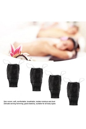 50 Pièces Culotte String Jetable Femme Sous-Vêtements Jetables Culotte String Noir Tissu Non Tissé pour SPA Voyage Massage Br