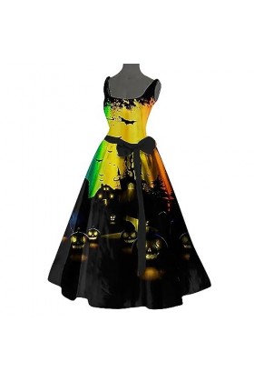 ZHIYU Robe sans Manches Sexy Rouge décontractée pour Femme avec col Rond Robe Sexy Ronde Yellow, XXL 