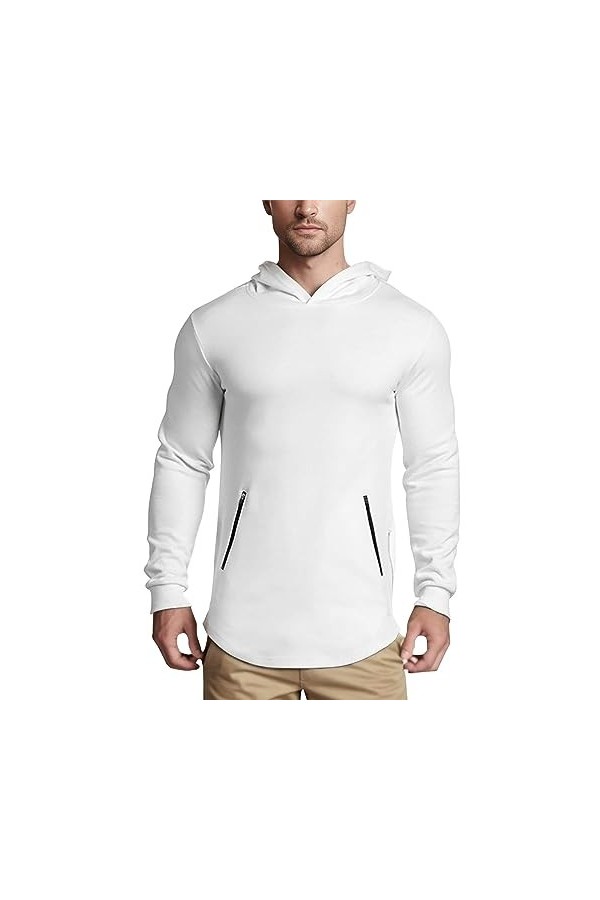 RUIRUILICO Sweats à Capuche Homme Décontracté Automne Hiver Sweat de Sport Casual Oversize Extérieur Manches Longues Hoodie a