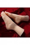 Pied de Mannequin en Silicone, modèle de Pieds féminins TPE 36A a Une Texture Claire Faux Pieds Chaussures Bas Accessoires d